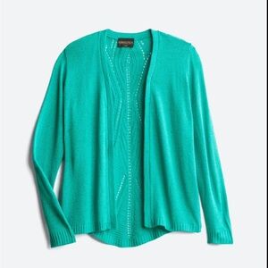 Absolutely-Laddy Pointelle Back Cardigan